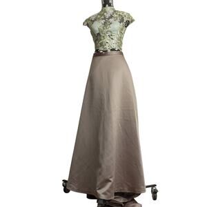 Romantic Ethereal Green Floral Luv Liz Lace Top High Waisted Skirt Fairycore S/M